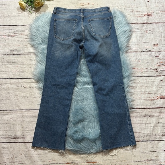 Zara Raw Hem High Waisted Jeans sz 6 - Picture 6 of 7